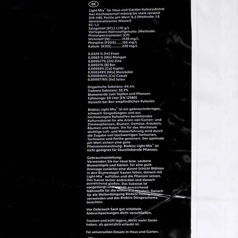Biobizz Light Mix, Mit Perlite, 50L 3 Biobizz Light Mix, Mit Perlite, 50L – Bild 3