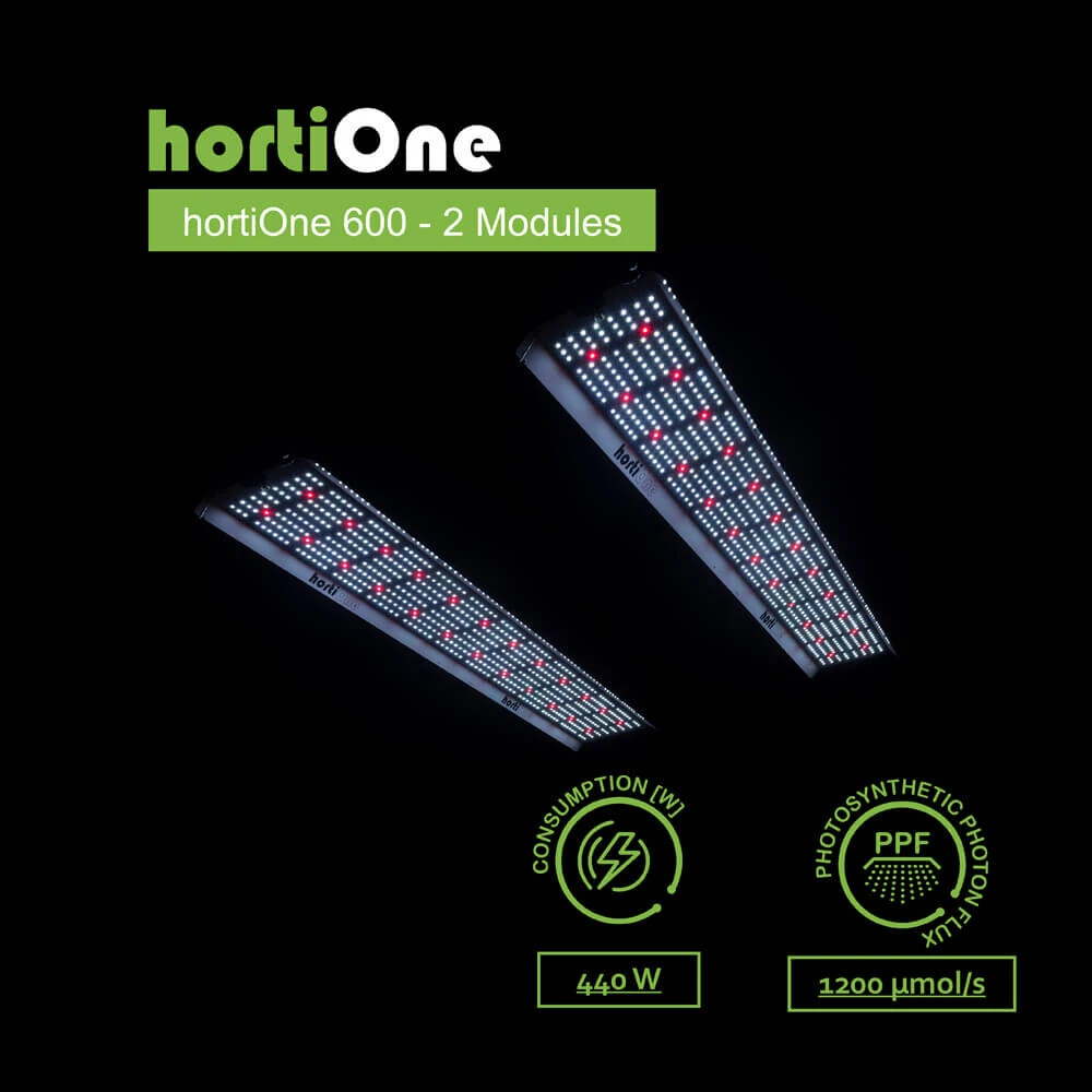 HortiONE V3 Professional LED Set, Mit Bluetooth Dimmer 1 HortiONE V3 Professional LED Set, Mit Bluetooth Dimmer