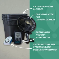 LED Low Budget Growbox Komplettset XS / 60x60x160cm -Garten Pflanzen Geschäft low budget led growbox komplettset xs 60x60x160cm7