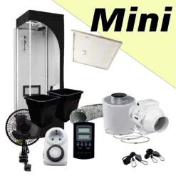 Mini Growbox LED Komplettset, 40x40x120cm