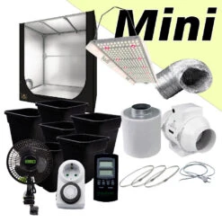Mini Growbox LED Komplettset, 90x60x98cm